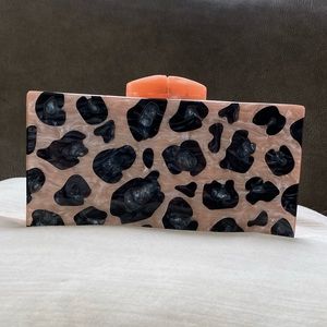 New Wild Side Leopard Clutch